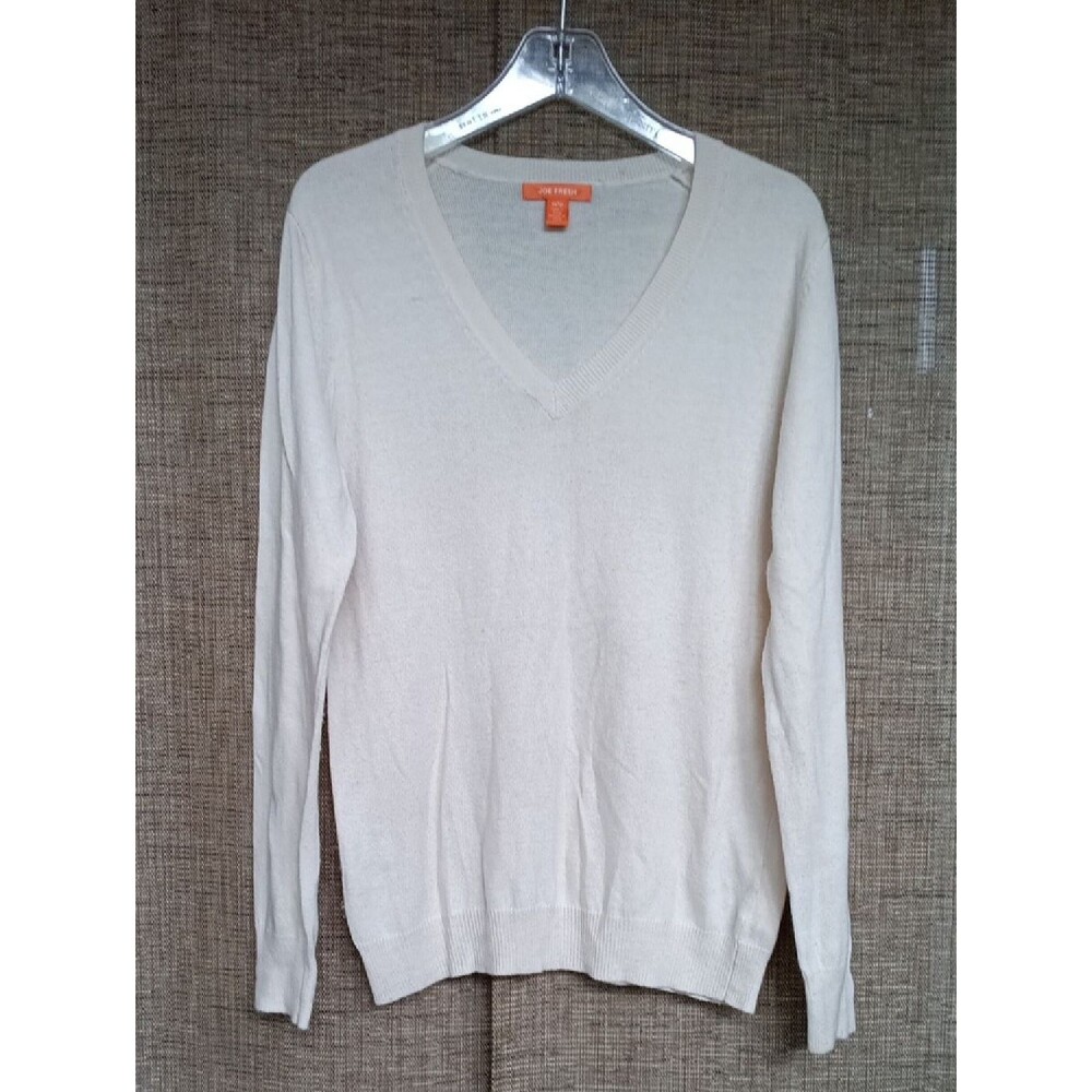 Joe Fresh Pale Yellow V-Neck Sweater